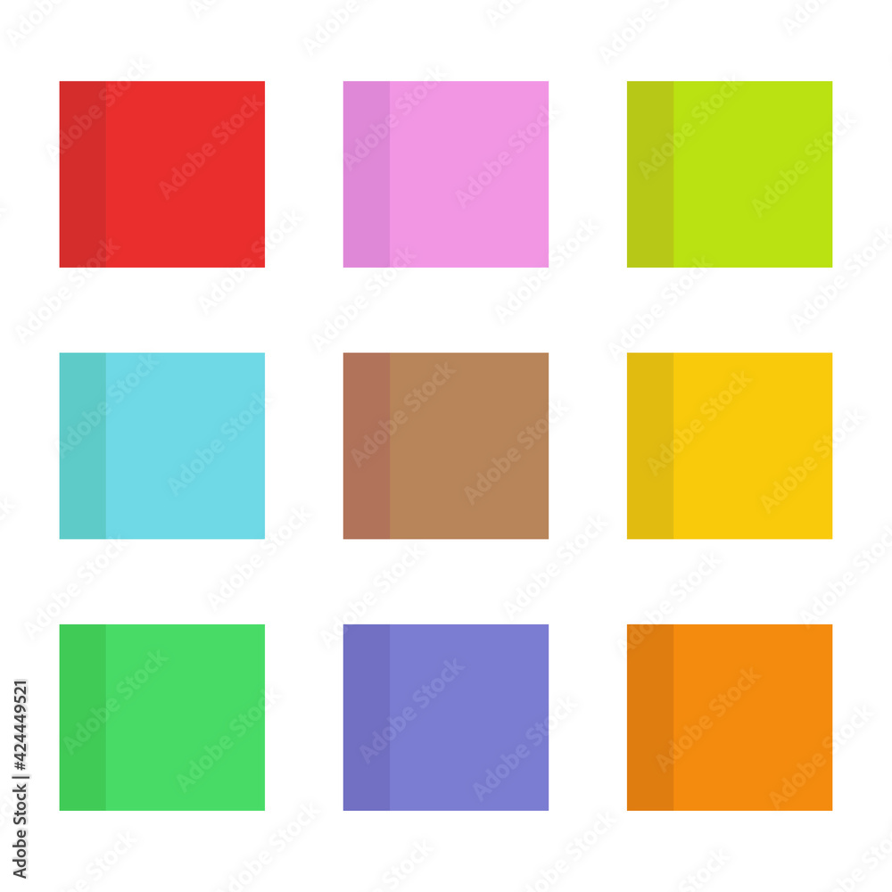 Multi-colored cubes. A set of cubes. Icon. White background. Vector illustration. EPS 10. Multi-colored cubes. A set of cubes. Icon. White background. Vector illustration. EPS 10.