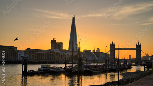 A spring sunset over The Thames