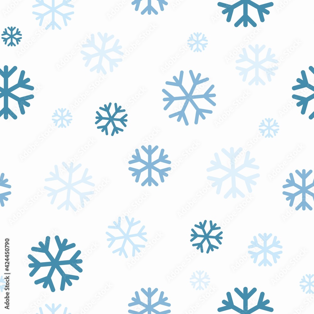 Snow flakes Pattern. Vector seamless pattern background with snow flakes Snow flakes Pattern. Vector seamless pattern background with snow flakes