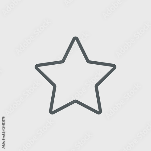 Star icon isolated on background. Favorite symbol modern, simple, vector, icon for website design, mobile app, ui. Vector Illustration
