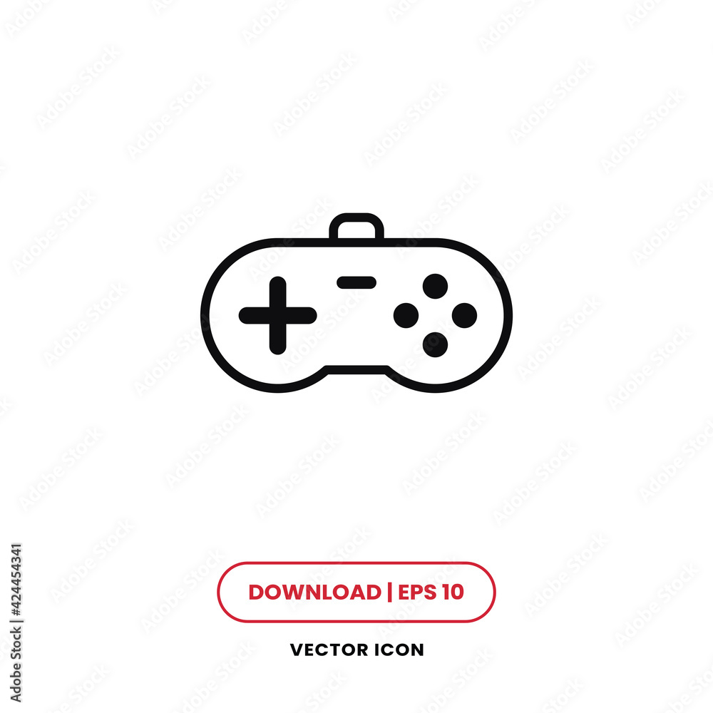 Game controller icon vector. Joystick sign Game controller icon vector. Joystick sign