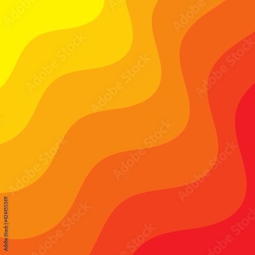 Yellow and orange gradient background. Organic shape. Abstract background. Vector geometric elements. 