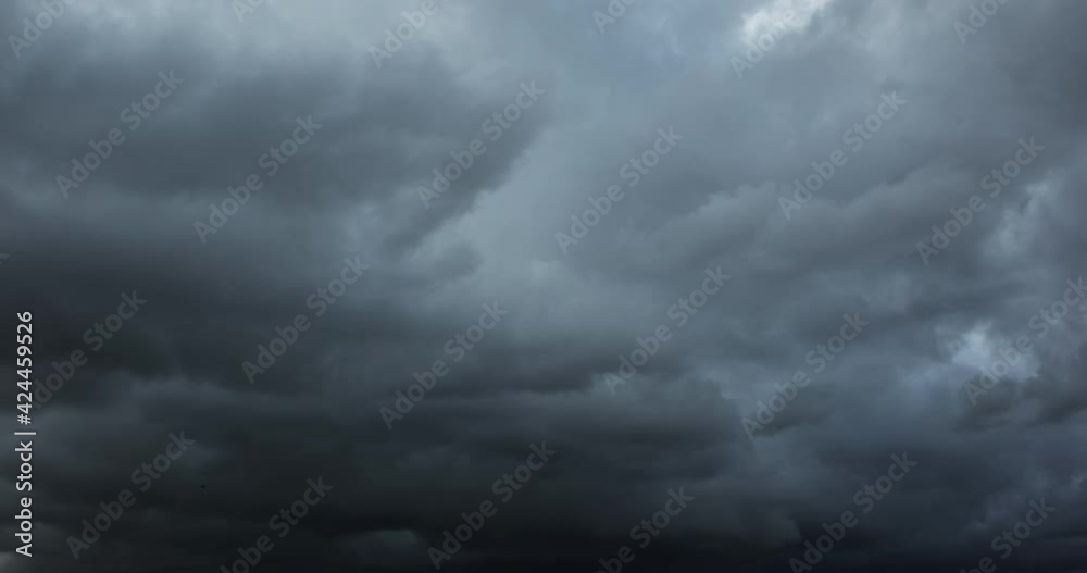 Time lapse of sky with storm clouds
