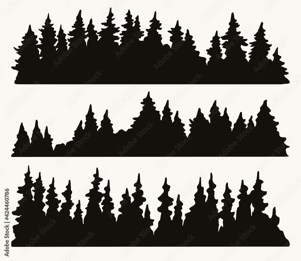 Fototapeta premium Forest landscapes vintage concept