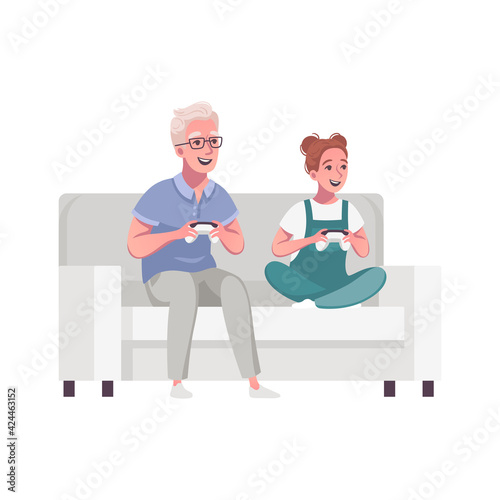Senior Man Illustration