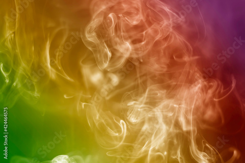 Rainbow abstract texture smoke background. smoke color light.