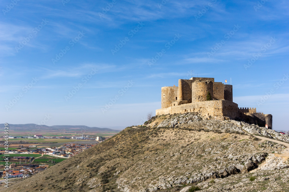 the castle of Consuegra in La Mancha in central Spain