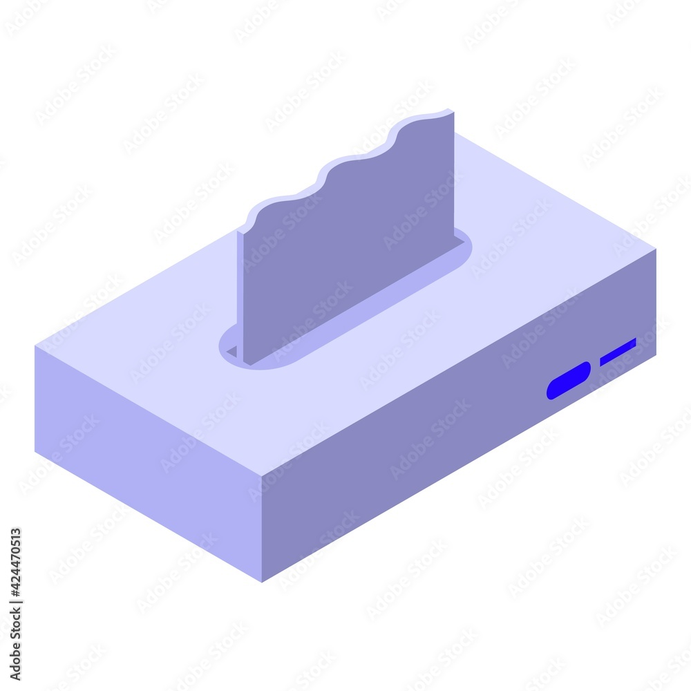 Dry wipes pack icon. Isometric of Dry wipes pack vector icon for web design isolated on white background Dry wipes pack icon. Isometric of Dry wipes pack vector icon for web design isolated on white background