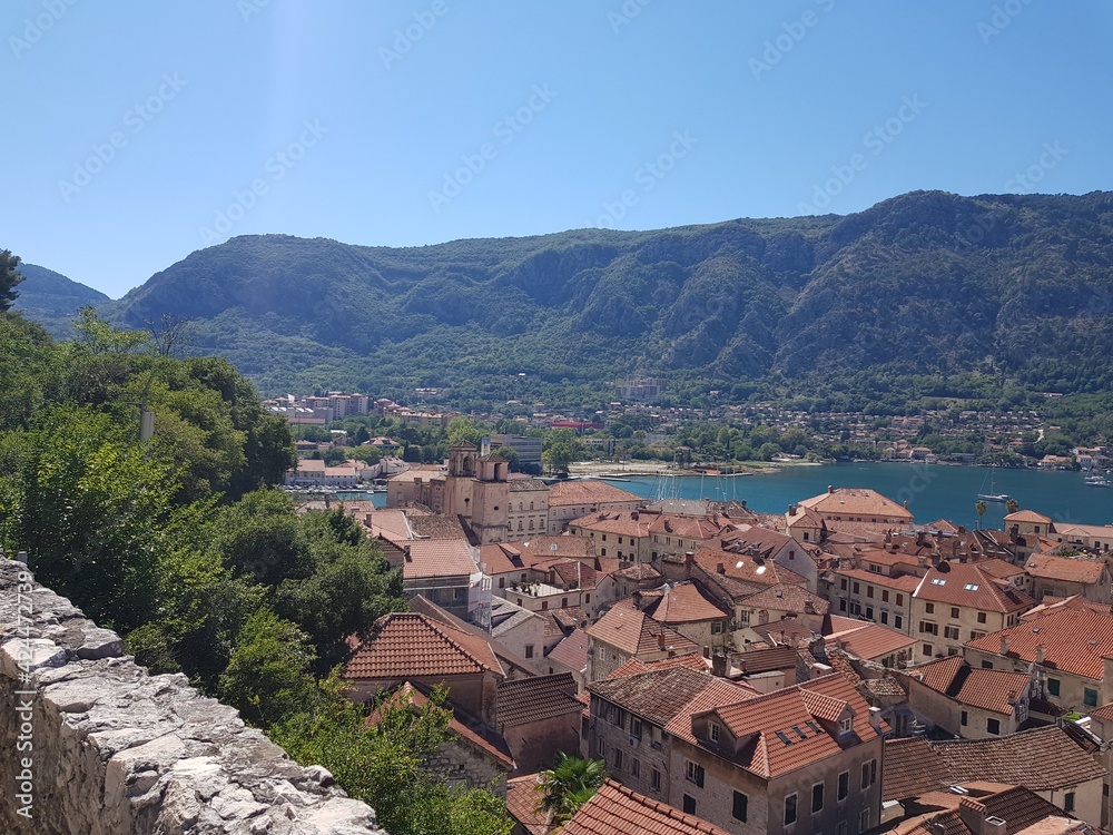 Kotor Town view from wall