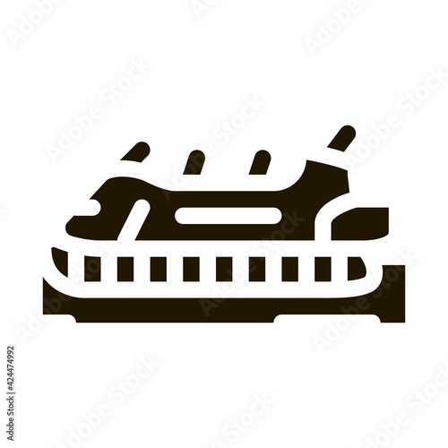 rescue hovercraft glyph icon vector. rescue hovercraft sign. isolated symbol illustration