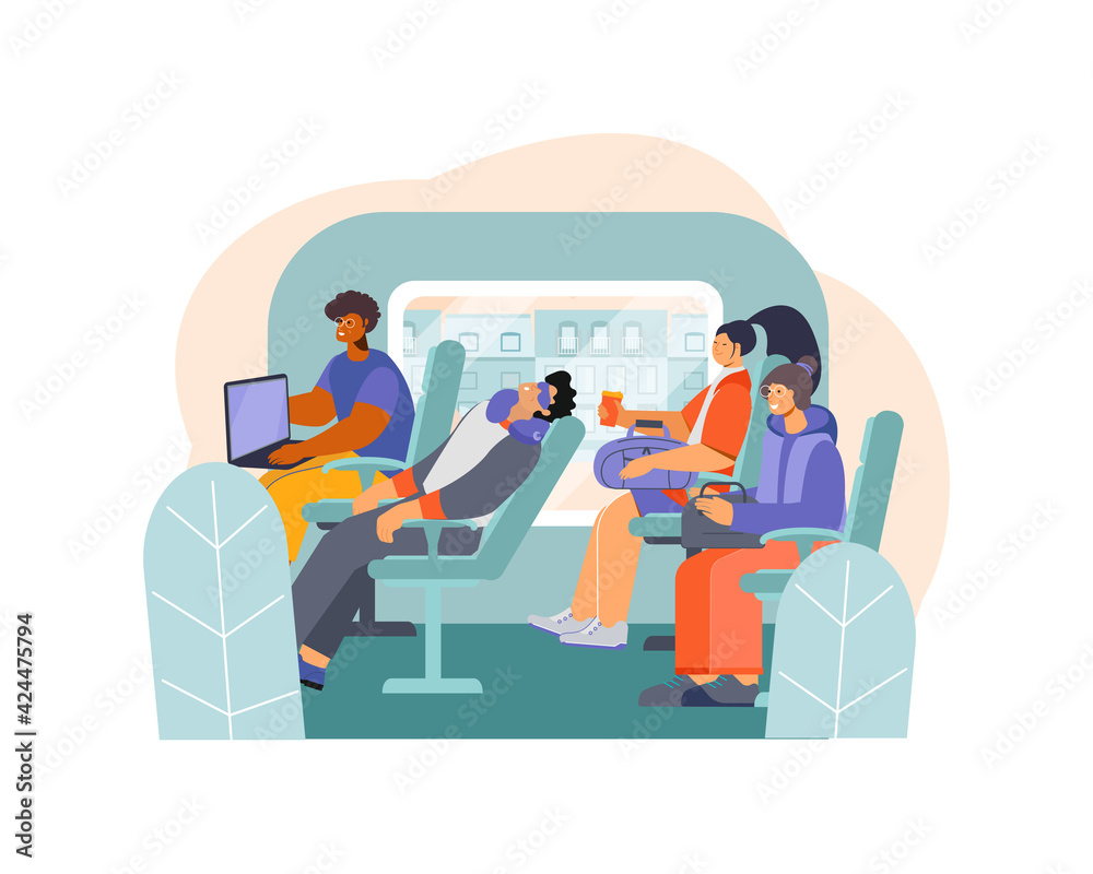 Train Ride Seats Composition