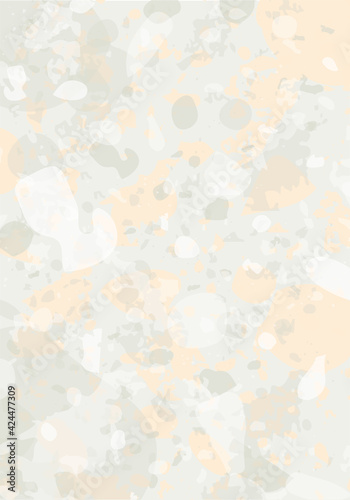Terrazzo modern abstract template. Orange and