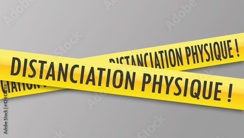 Logo distanciation physique.