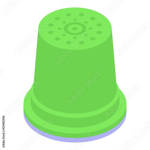 Coffee capsule pod icon. Isometric of Coffee capsule pod vector icon for web design isolated on white background
