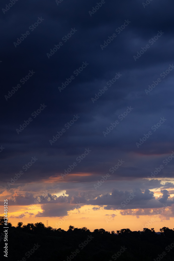 Fototapeta premium sunset in the sky