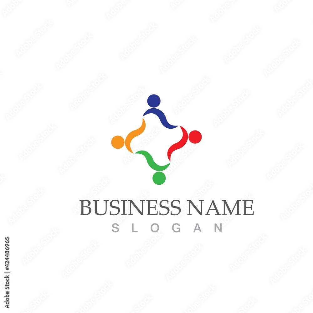 Community, network and social icon Community, network and social icon