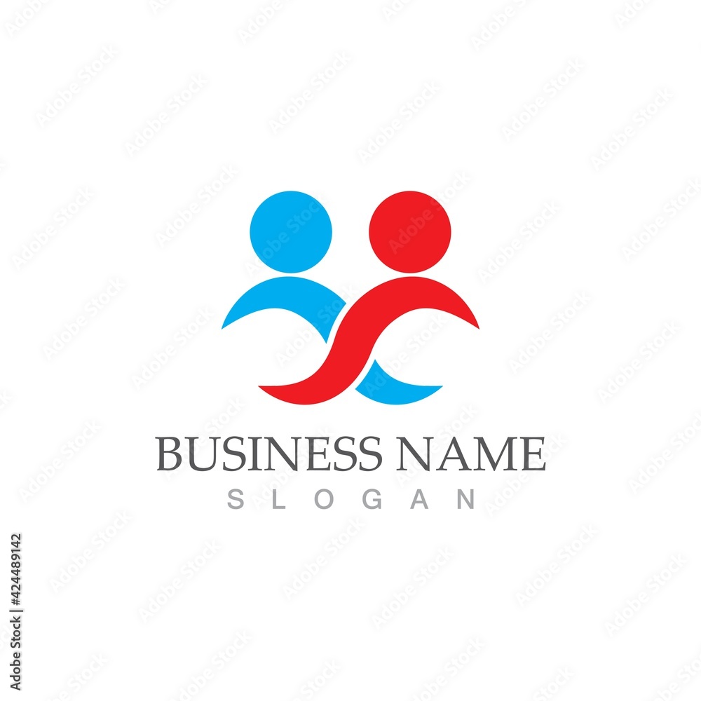 Community, network and social icon Community, network and social icon