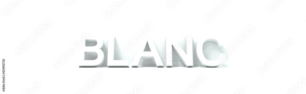 mot blanc écrit sur fond blanc avec jeu de lumière - rendu 3D mot blanc écrit sur fond blanc avec jeu de lumière - rendu 3D