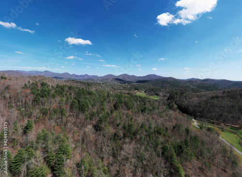 Pano of mountain valley