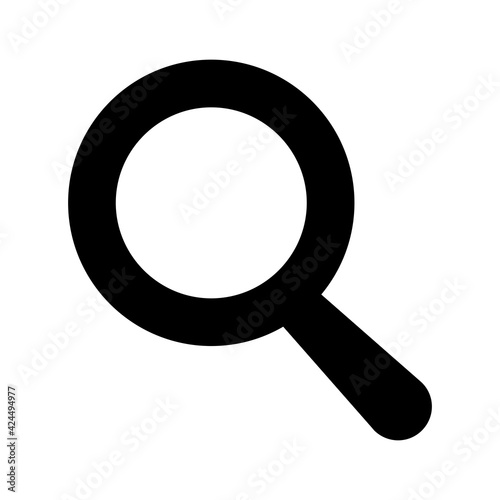 検索　発見　虫眼鏡　アイコン（シルエット）