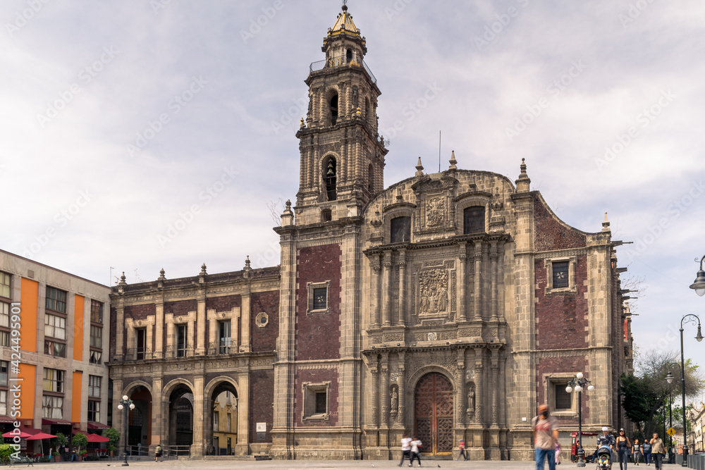 church of st Domingo de Guzmán in Downtown México city