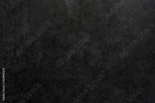 Black rough plaster wall texture. Abstract design background.