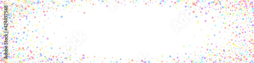 Festive wondrous confetti. Celebration stars. Colo
