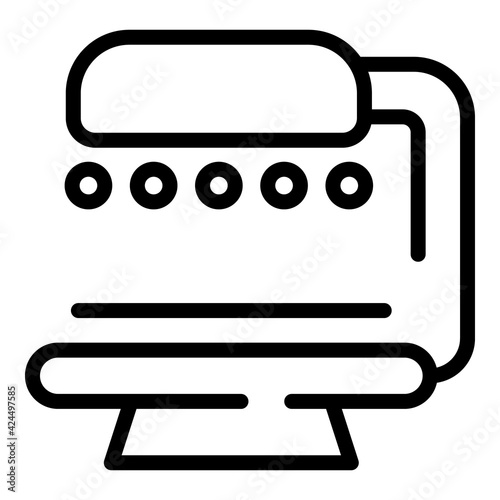 Ultraviolet solarium icon. Outline Ultraviolet solarium vector icon for web design isolated on white background