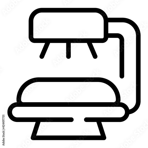 Hot solarium icon. Outline hot solarium vector icon for web design isolated on white background