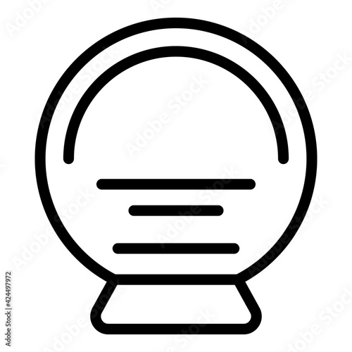 Salon solarium icon. Outline salon solarium vector icon for web design isolated on white background