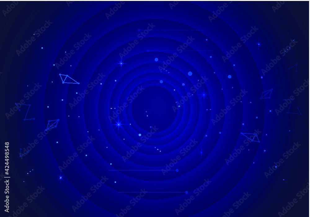 Dark blue dot line cosmic starry sky with twisted vortex technology sense background Dark blue dot line cosmic starry sky with twisted vortex technology sense background