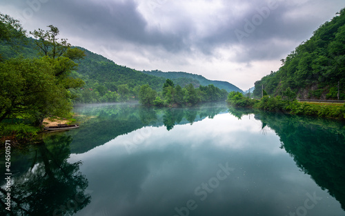 reflection in the river