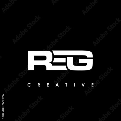 Billede på lærred REG Letter Initial Logo Design Template Vector Illustration