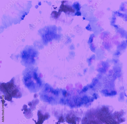 Purple Tie Dye Effects. Hippie Art Texture. Artistic Shirt. Psychedelic Grunge Patterns. Tye Die Circular Painting. Spiral Multi Paint. Batik Cool Backdrop. Color Print. Tie Dye Effects.