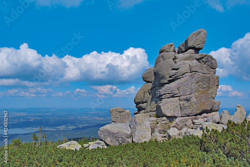 Slonecznik rock in the Giant Mountains, Western Sudetes, Poland photo