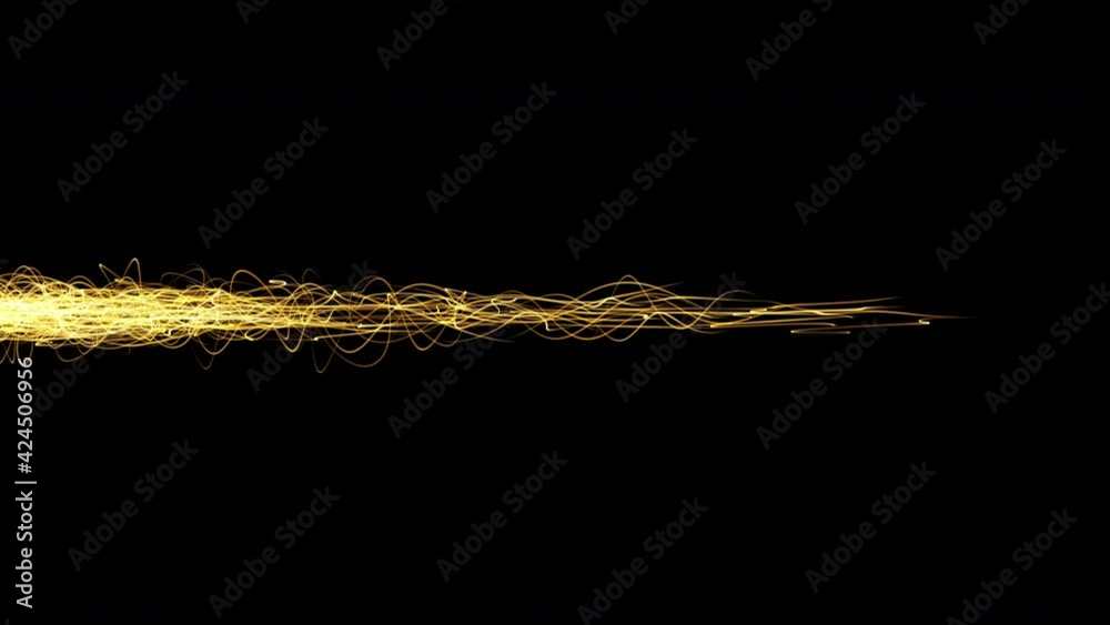 Abstract luminous line moves from left to right. 4K. Abstract luminous line moves from left to right. 4K.