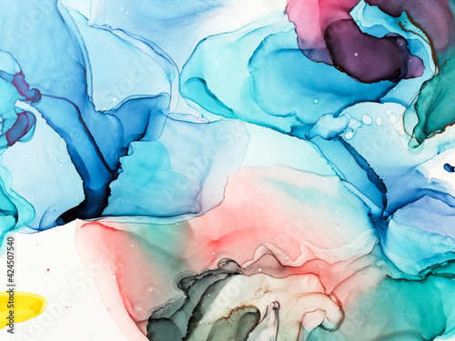 Vibrant Background.  Artistic Navy Drawing.
