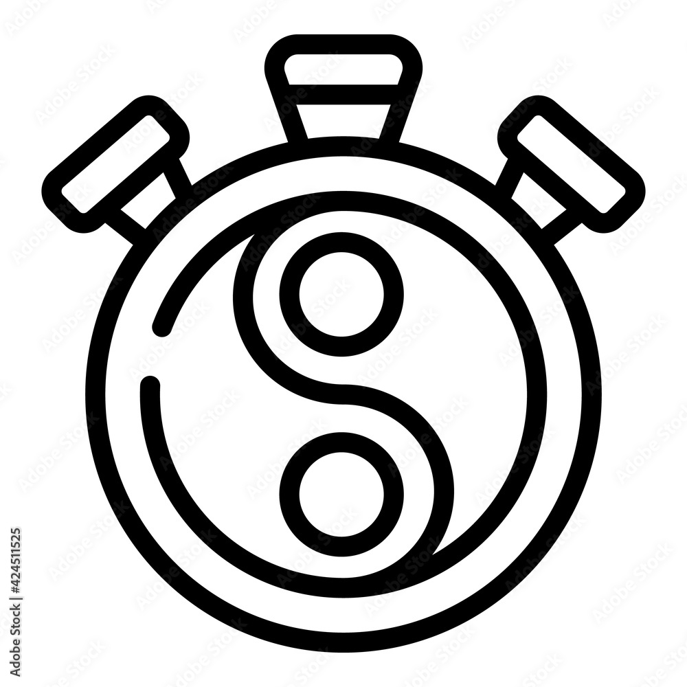 Yin yang icon. Outline Yin yang vector icon for web design isolated on white background Yin yang icon. Outline Yin yang vector icon for web design isolated on white background