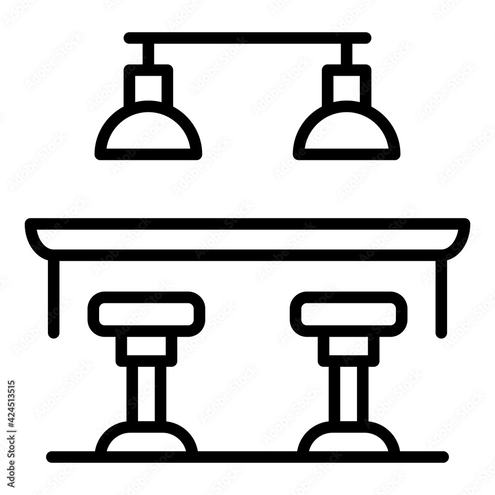 Club counter icon. Outline Club counter vector icon for web design isolated on white background Club counter icon. Outline Club counter vector icon for web design isolated on white background