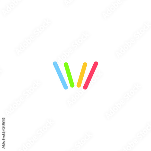 letter V logo design vector sign