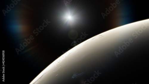 Fototapeta Naklejka Na Ścianę i Meble -  Planets and galaxy. Beauty of deep space. Billions of galaxy in the universe 3d render
