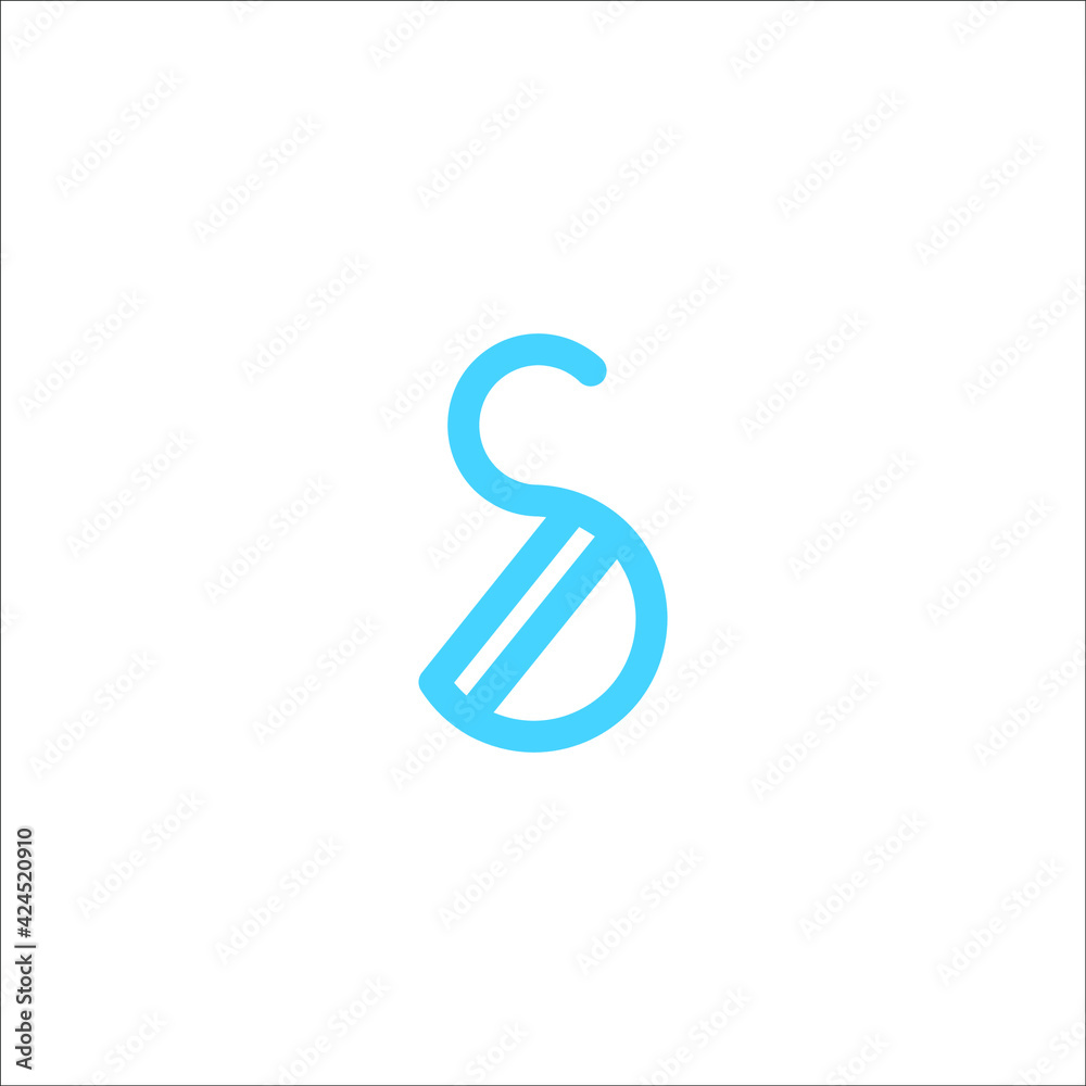 letter S logo design vector sign