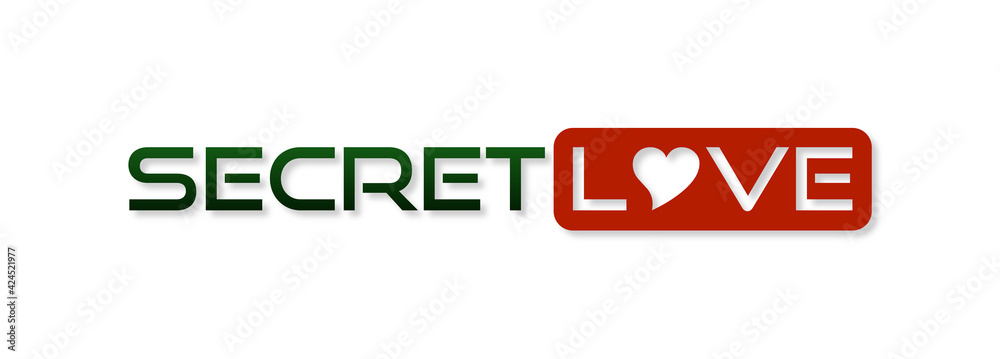 Secret love con sfondo colorato Secret love con sfondo colorato