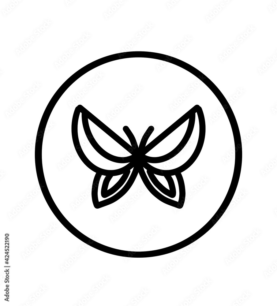 silhouette of butterfly logo silhouette of butterfly logo