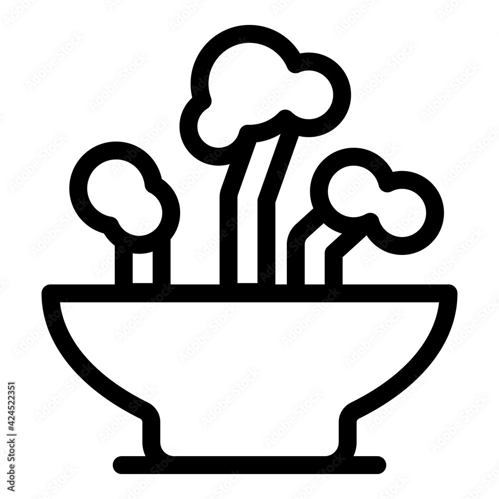 Soil plants icon. Outline Soil plants vector icon for web design isolated on white background Soil plants icon. Outline Soil plants vector icon for web design isolated on white background