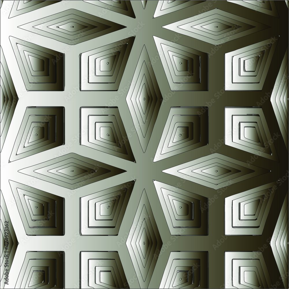 Obraz premium Pattern with a black-and-white gradient . Abstract metallic background