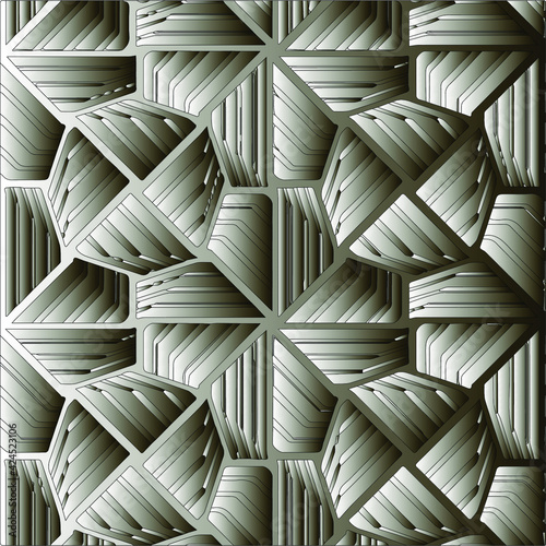 Fototapeta Naklejka Na Ścianę i Meble -   Pattern with a black-and-white gradient . Abstract metallic background