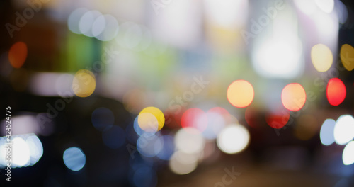 Photography Bokeh of city night view