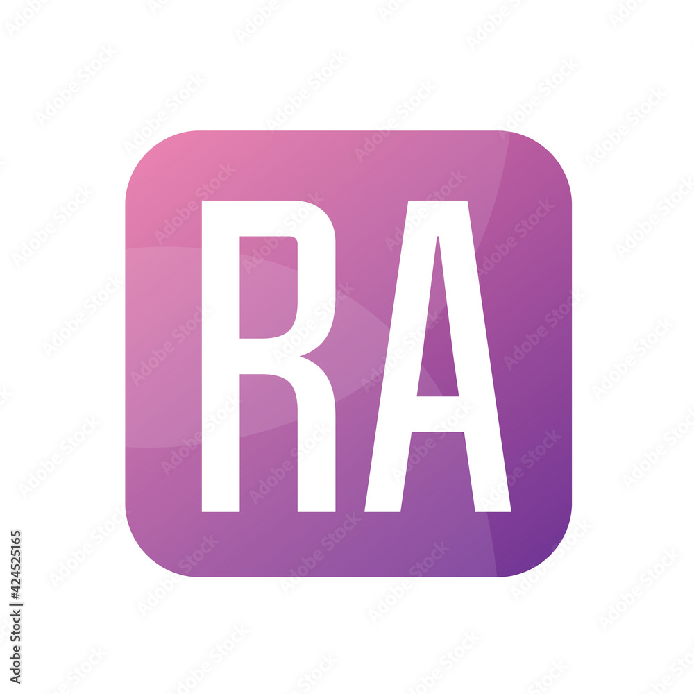 RA Letter Logo Design With Simple style RA Letter Logo Design With Simple style