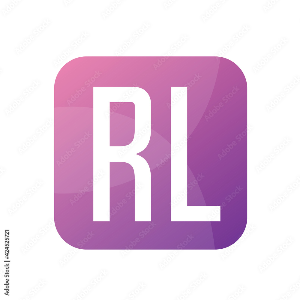 RL Letter Logo Design With Simple style RL Letter Logo Design With Simple style